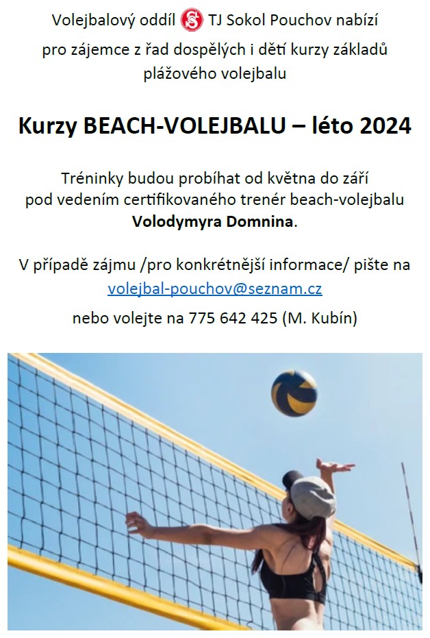 plakát beach volejbal léto 2023